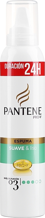Pianka do stylizacji włosów - Pantene Pro-V Satin Smooth Mousse  — Zdjęcie N1