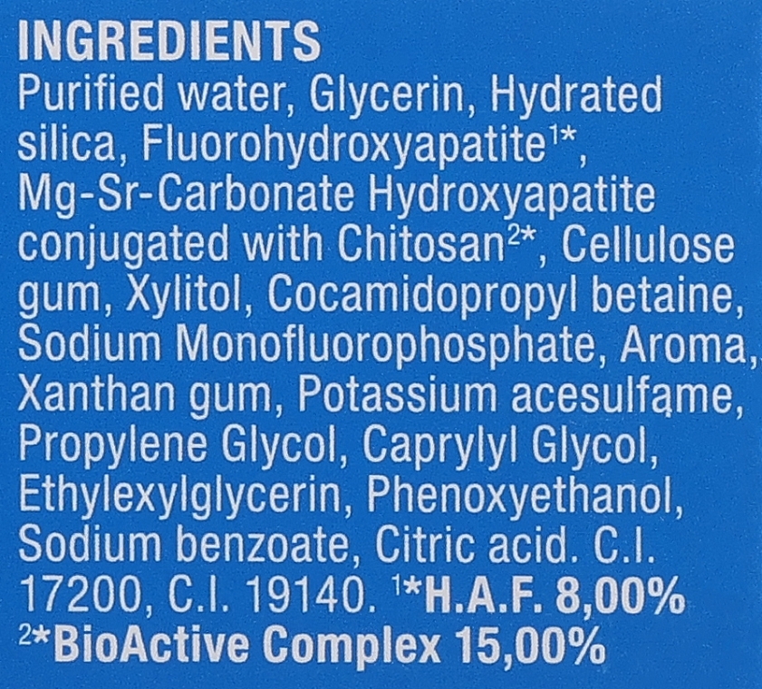 Pasta do zębów odbudowująca szkliwo, 7-12 lat - Curaprox Curasept Biosmalto Junior Caries, Abrasion & Erosion — Zdjęcie N3