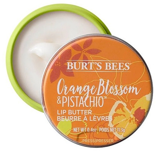 Masełko do ust Pomarańcza i pistacja - Burt's Bees Orange Blossom & Pistachio Lip Butter — Zdjęcie N1