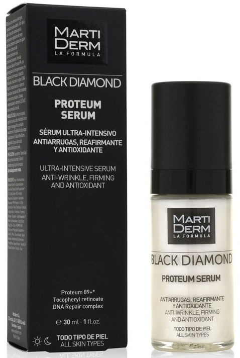 Przeciwzmarszczkowe serum do twarzy - MartiDerm Black Diamond Proteum Serum — Zdjęcie N1