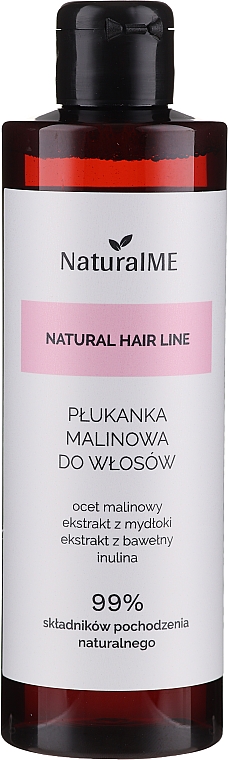 Płukanka malinowa do włosów i skóry głowy z tendencją do przetłuszczania się - NaturalME Natural Hair Line Balm — Zdjęcie N1