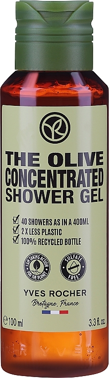 Skoncentrowany żel pod prysznic - Yves Rocher Le Gel Douche Concentre Olive & Petit Grain — Zdjęcie N1