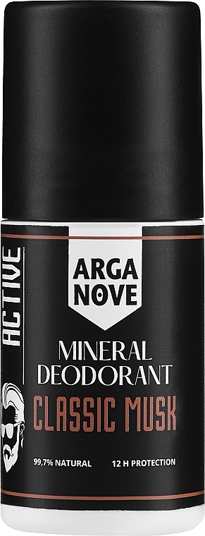 Naturalny dezodorant mineralny Piżmo - Arganove Musk Roll-On Deodorant