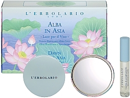 Kup L'Erbolario Alba in Asia - Zestaw (powder/8.5g + lip/gloss/7.5ml + mirror)