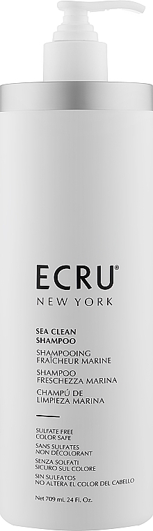 Szampon bez siarczanów do włosów farbowanych - ECRU New York Sea Clean Shampoo Sulfate Free Color Safe — Zdjęcie N7