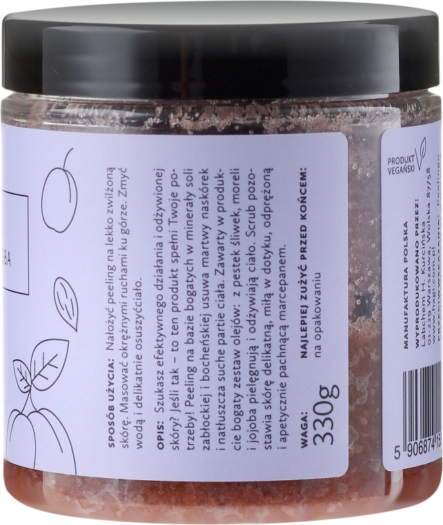Naturalny scrub z olejem z pestek śliwki i olejem jojoba - Hagi Piąty żywioł — Zdjęcie N2