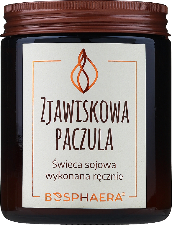 Świeca sojowa wykonana ręcznie Zjawiskowa paczula - Bosphaera — Zdjęcie N1