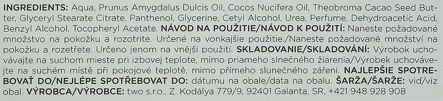 Masło do ciała - Two Cosmetics Rich Body Butter — Zdjęcie N2