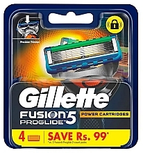 Wymienne wkłady do golenia, 4 szt. - Gillette Fusion 5 Proglide Cartridges — Zdjęcie N1