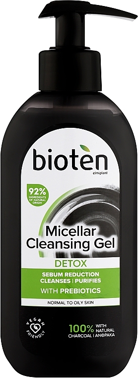 Micelarny żel oczyszczający do skóry normalnej i tłustej - Bioten Detox Micellar Cleansing Gel — Zdjęcie N1