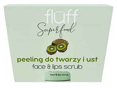 Peeling do twarzy i ust Kiwi - Fluff Peeling Face & Lips Scrub — Zdjęcie N1