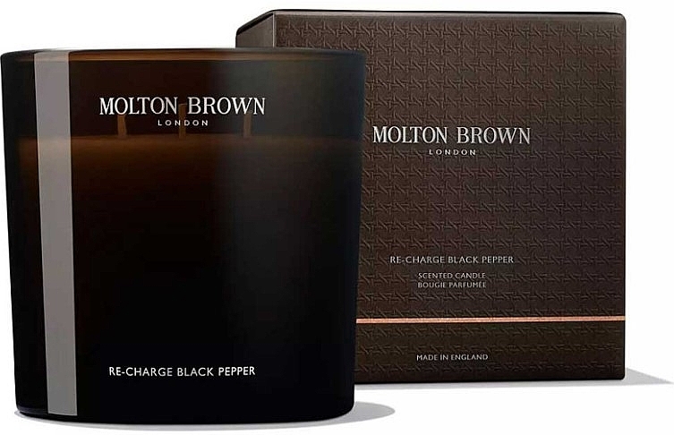 Molton Brown Re-Charge Black Pepper Scented Candle - Świeca zapachowa z 3 knotami — Zdjęcie N1