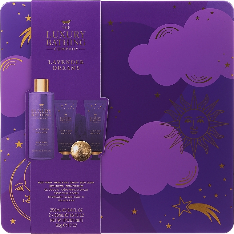 Zestaw, 4 produkty - Grace Cole The Luxury Bathing Lavender Dreams Sweet Dreams — Zdjęcie N1