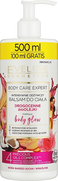 Intensywny odżywczy balsam do ciała - Eveline Cosmetics Body Care Expert  — Zdjęcie N1