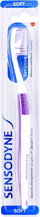 Szczoteczka do zębów wrażliwych RF1446, miękka, fioletowa - Sensodyne Sensitive Toothbrush — Zdjęcie N1