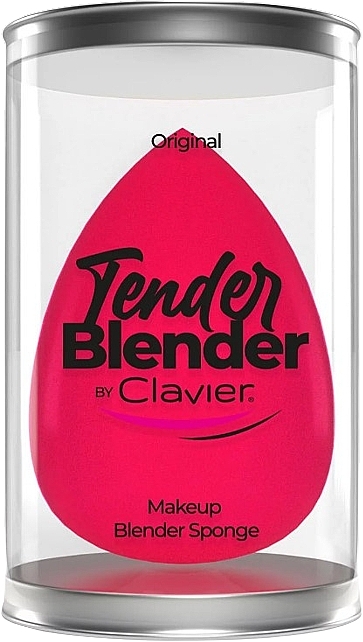 Gąbka do makijażu, różowa - Clavier Tender Blender Super Soft — Zdjęcie N1