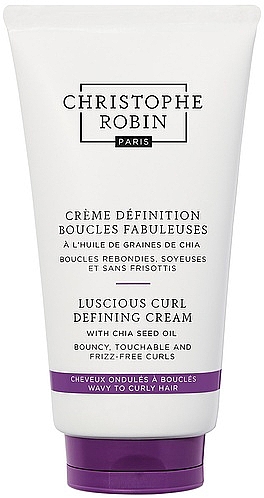 Krem do loków z olejem z nasion chia - Christophe Robin Luscious Curl Defining Cream With Chia Seed Oil — Zdjęcie N1