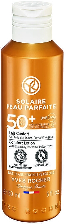 Mleczko do opalania do ciała z wyciągiem z mikołajka nadmorskiego  SPF 50 - Yves Rocher Comfort Sun Protection Body Milk SPF 50 — Zdjęcie N1