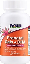 Witaminy dla kobiet w ciąży z olejem rybim - Now Foods Prenatal Gels + DHA — Zdjęcie N1