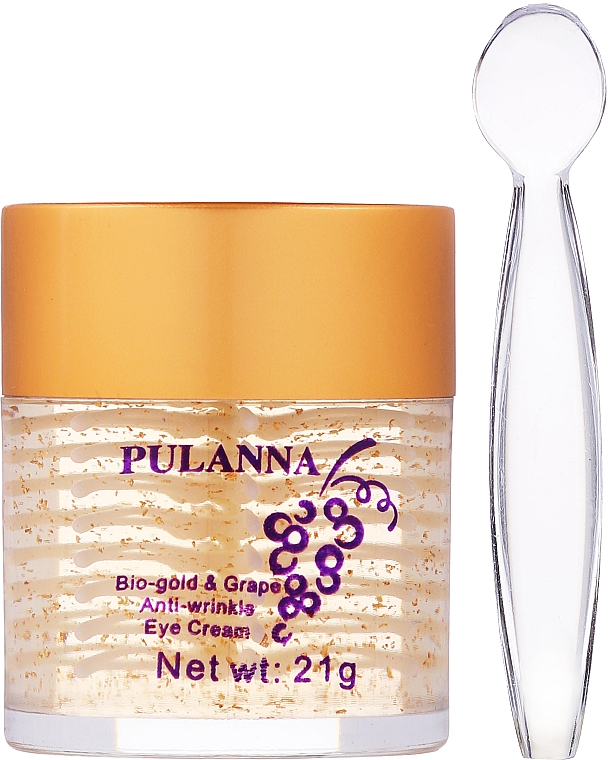 Przeciwzmarszczkowy krem pod oczy Złoto i winogrono - Pulanna Bio-gold & Grape Anti-wrinkle Eye Cream — Zdjęcie N2