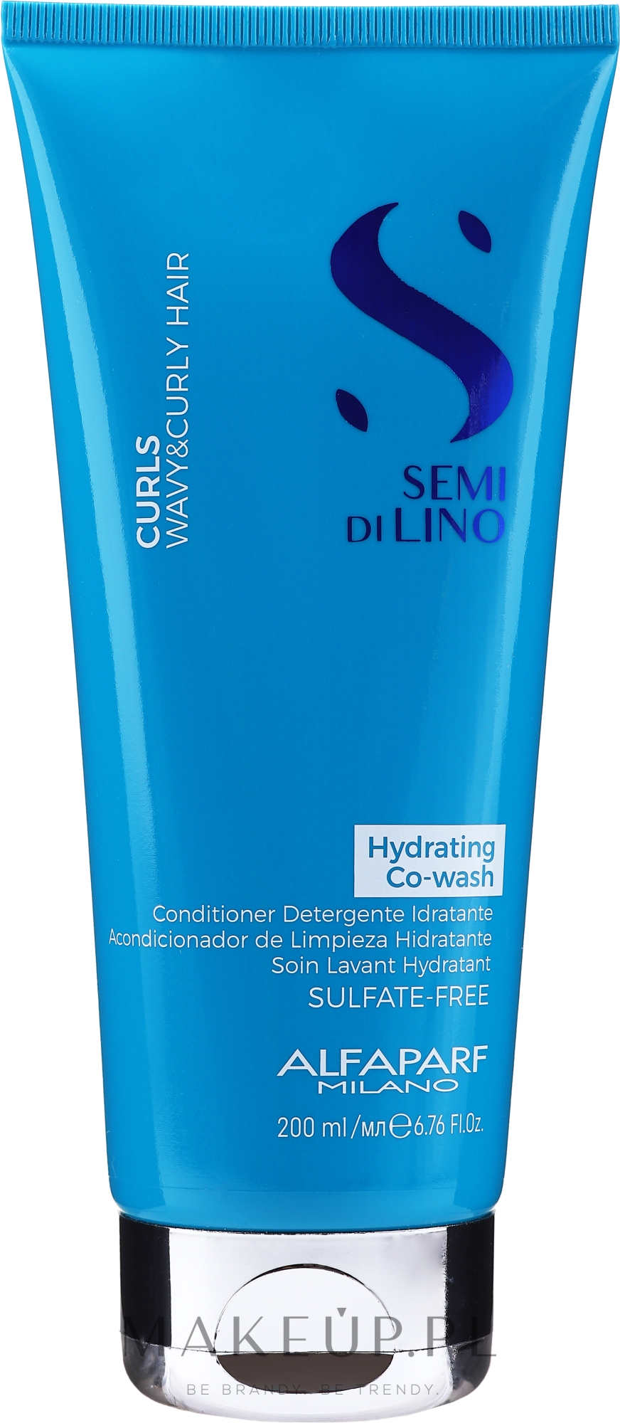 Nawilżająca odżywka do włosów kręconych - Alfaparf Semi Di Lino Curls Hydrating Co-Wash Conditioner — Zdjęcie 200 ml