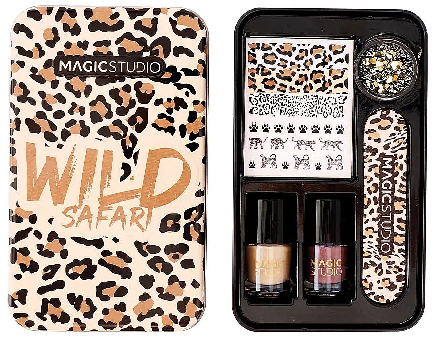 Zestaw do paznokci, 5 produktów - Magic Studio Wild Safari Savage Nail Art Set — Zdjęcie N1