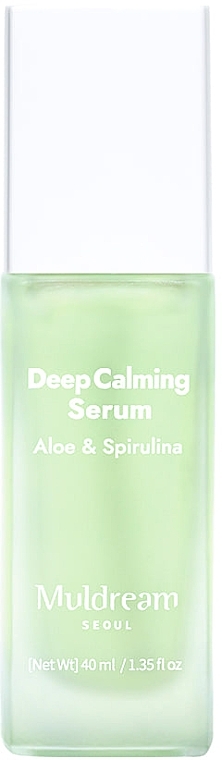 Łagodzące serum do skóry wrażliwej i tłustej - Muldream Deep Calming Serum Aloe & Spirulina — Zdjęcie N1