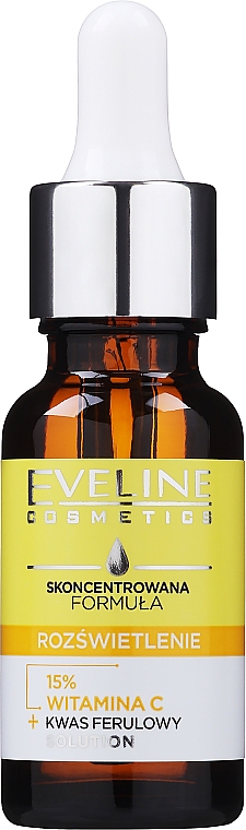Skoncentrowane serum do twarzy z witaminą C i kwasem ferulowym - Eveline Cosmetics Illumination Concentrate Serum — Zdjęcie N2
