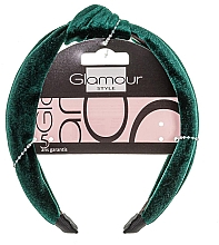Kup Welurowa opaska do włosów, 417424, zielona - Glamour