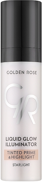 Baza i rozświetlacz do twarzy - Golden Rose Liquid Glow Illuminator Tinted Prime & Highlight — Zdjęcie N1
