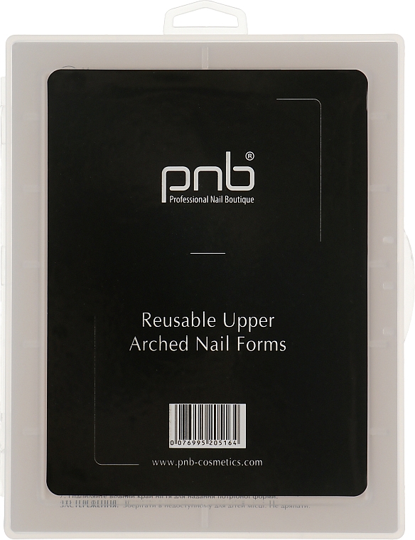 Tipsy do wielokrotnego użytku - PNB Reusable Upper Arched Nail Forms — Zdjęcie N1