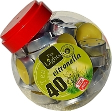 Świeczki zapachowe w słoiku Citronella, 40 szt. - Admit Tea Light Citronella — Zdjęcie N1