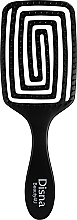 Szczotka do włosów, prostokątna, 23 cm, czarna - Disna Beauty4U Puzzle Brush — Zdjęcie N1