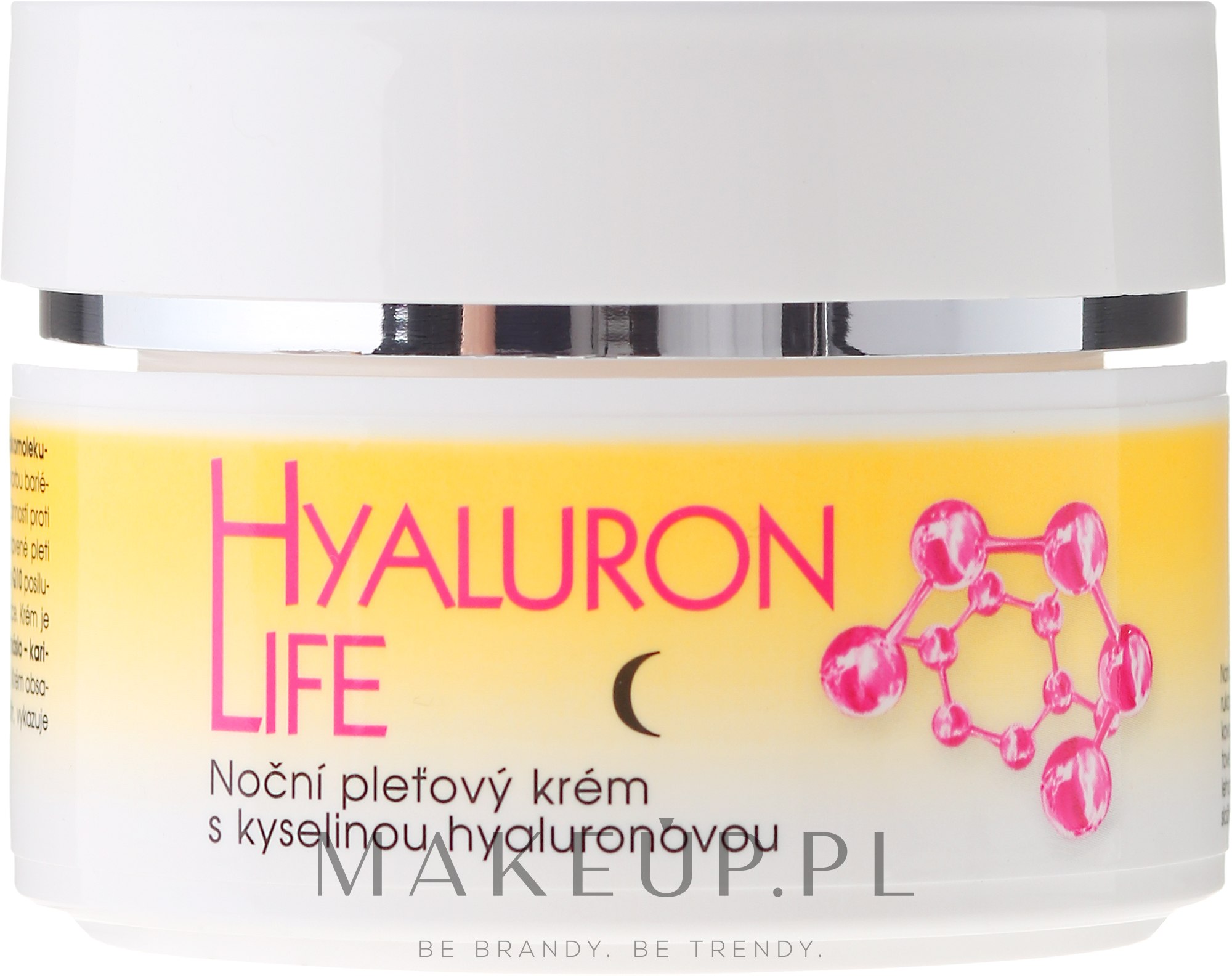 Krem do twarzy na noc z kwasem hialuronowym - Bione Cosmetics Hyaluron Life Night Cream With Hyaluronic Acid — Zdjęcie 51 ml