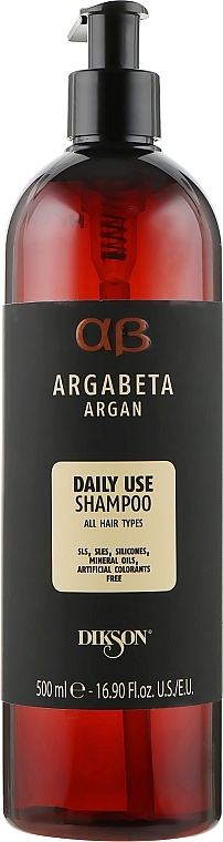 Arganowy szampon do wszystkich rodzajów włosów do codziennego stosowania - Dikson Argabeta Argan Daily Use Shampoo — Zdjęcie N2