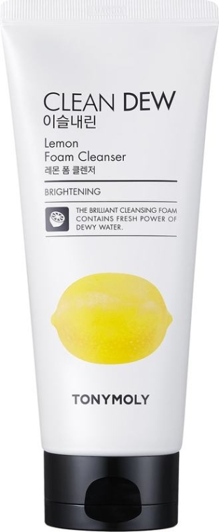 Rozjaśniająca pianka do mycia twarzy Cytryna - Tony Moly Clean Dew Brightening Foam Cleanser Lemon
