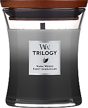 Kup Świeca zapachowa w szkle - WoodWick Hourglass Trilogy Candle Warm Woods