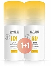 Kup Zestaw dezodorantów 24 godziny ochrony z prebiotykiem - Babe Laboratorios Sensitive (deo/2x50ml)