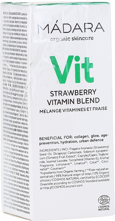 PRZECENA! Koncentrat truskawkowy - Madara Cosmetics Strawberry Vitamin Blend * — Zdjęcie N1