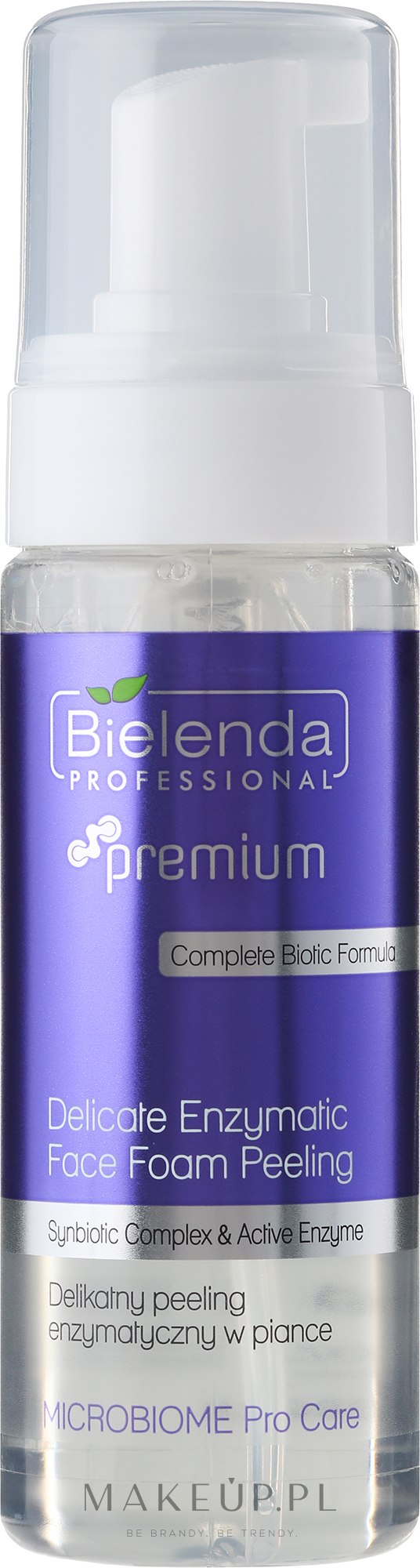 Delikatny peeling enzymatyczny w piance - Bielenda Professional Microbiome Pro Care — Zdjęcie 160 ml