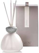 Kup Dyfuzor zapachowy bez wypełnienia, 400 ml, szary - Millefiori Milano Marble Glass Clear Diffuser Grey Cap