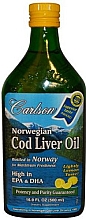 Kup Olej z wątroby dorsza o smaku cytrynowym - Carlson Labs Norwegian Cod Liver Oil Lemon