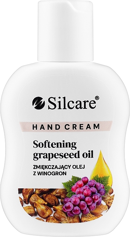 Zmiękczający krem do rąk z olejem z pestek winogron - Silcare Softening Grapeseed Oil Hand Cream