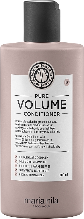 PRZECENA! Nawilżająca odżywka dodająca włosom objętości - Maria Nila Pure Volume Conditioner * — Zdjęcie N4