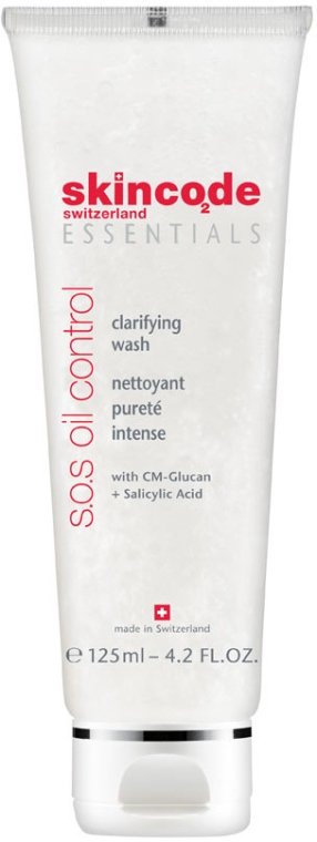 Oczyszczający żel do mycia twarzy - Skincode Essentials S.O.S Oil Control Clarifying Wash