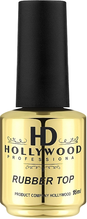 Top coat do lakieru żelowego - HD Hollywood Rubber Top — Zdjęcie N2