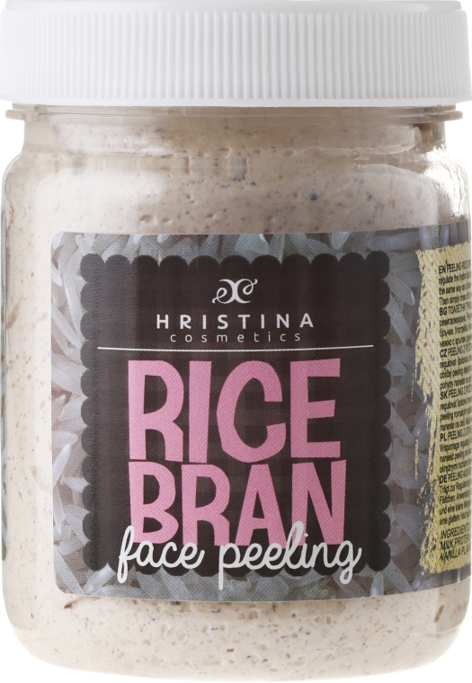 Naturalny peeling do twarzy Zmielony ryż - Hristina Cosmetics Rice Bran Face Peeling — Zdjęcie N1