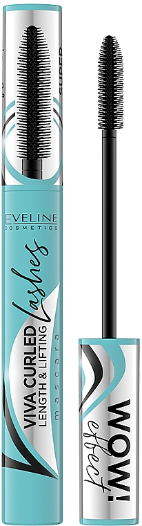 Tusz do rzęs, wydłużająco-podkręcający - Eveline Cosmetics Viva Curled Lashes 