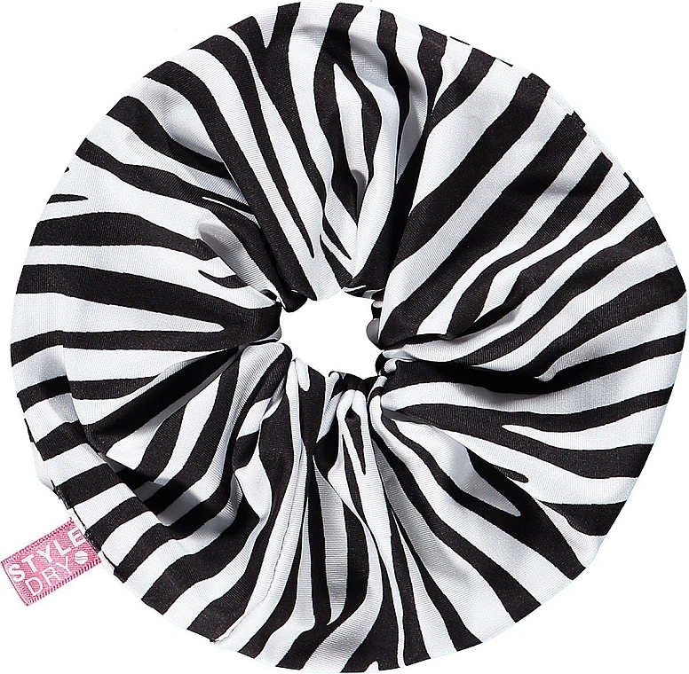 Gumka do włosów, zebra - Styledry XXL Scrunchie Dazzle Of Zebras — Zdjęcie N1