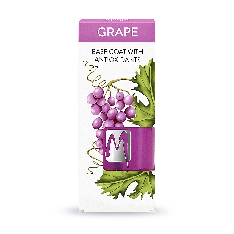 Baza pod lakier Winogrona - Moyra Nail Care Base Coat Grape — Zdjęcie N1